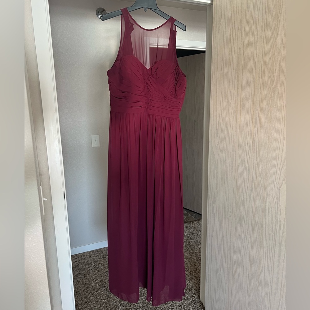 Burgundy Bridesmaid Dress